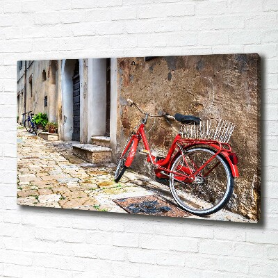 Tableau mural sur toile Vélo rouge