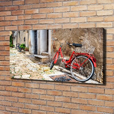 Tableau mural sur toile Vélo rouge