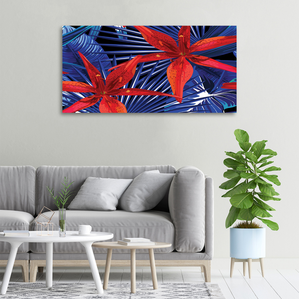 Tableau mural sur toile Fleurs exotiques