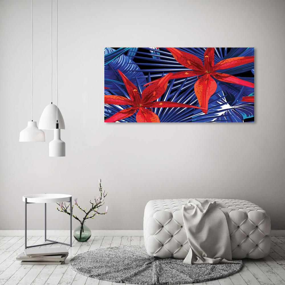 Tableau mural sur toile Fleurs exotiques