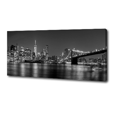 Tableau sur toile Manhattan la nuit