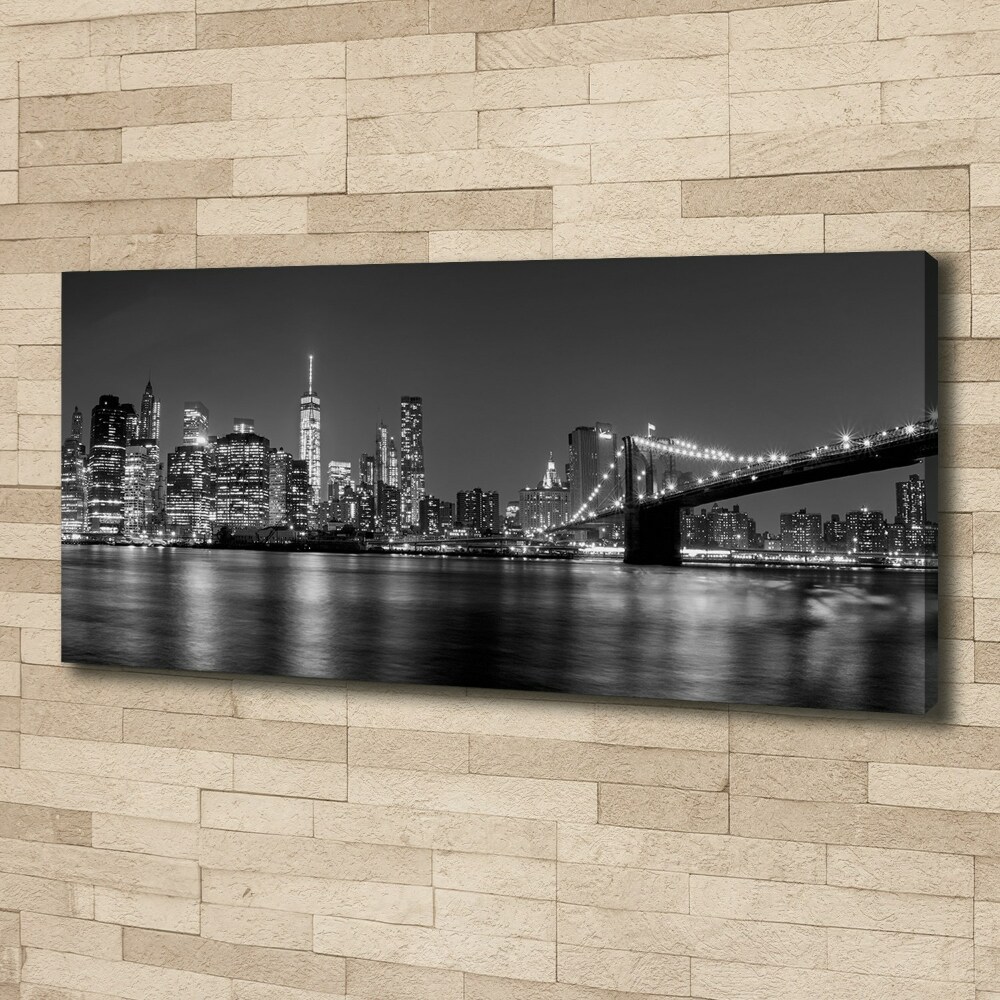 Tableau sur toile Manhattan la nuit