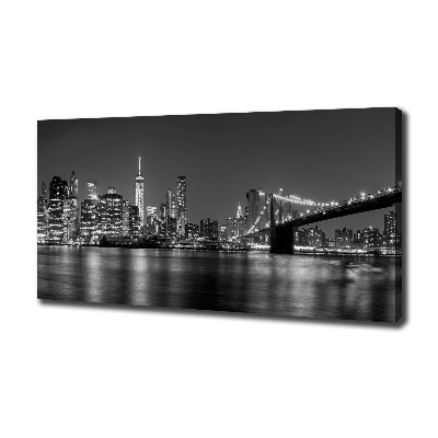 Tableau sur toile Manhattan la nuit