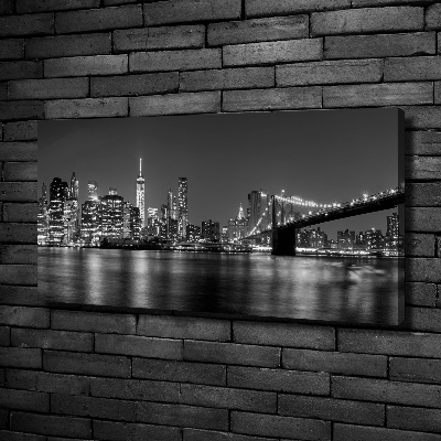 Tableau sur toile Manhattan la nuit