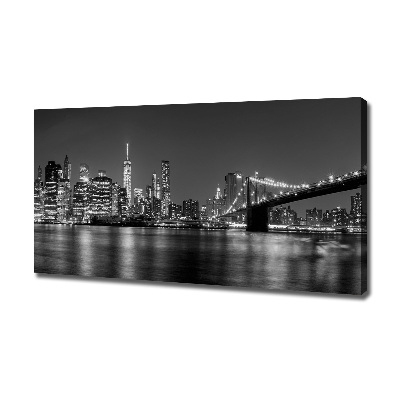 Tableau sur toile Manhattan la nuit