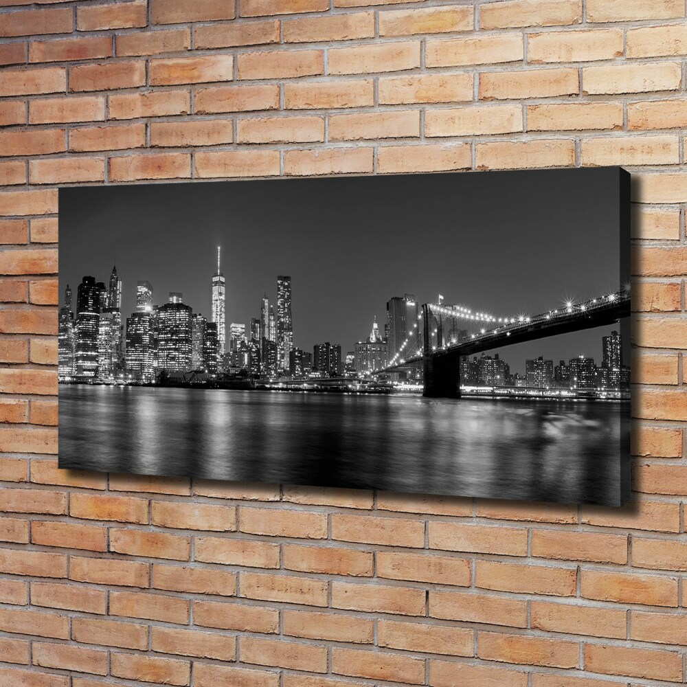 Tableau sur toile Manhattan la nuit