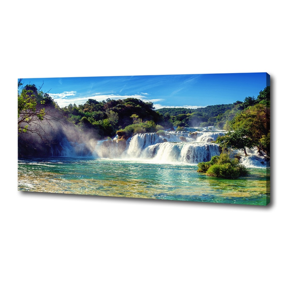 Tableau imprimé sur toile Chutes d'eau de Krka