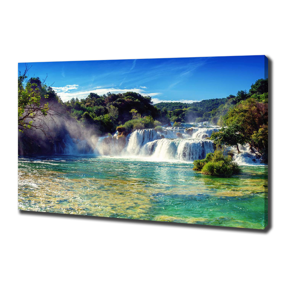 Tableau imprimé sur toile Chutes d'eau de Krka