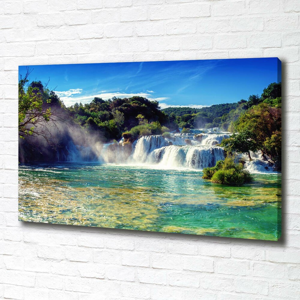 Tableau imprimé sur toile Chutes d'eau de Krka