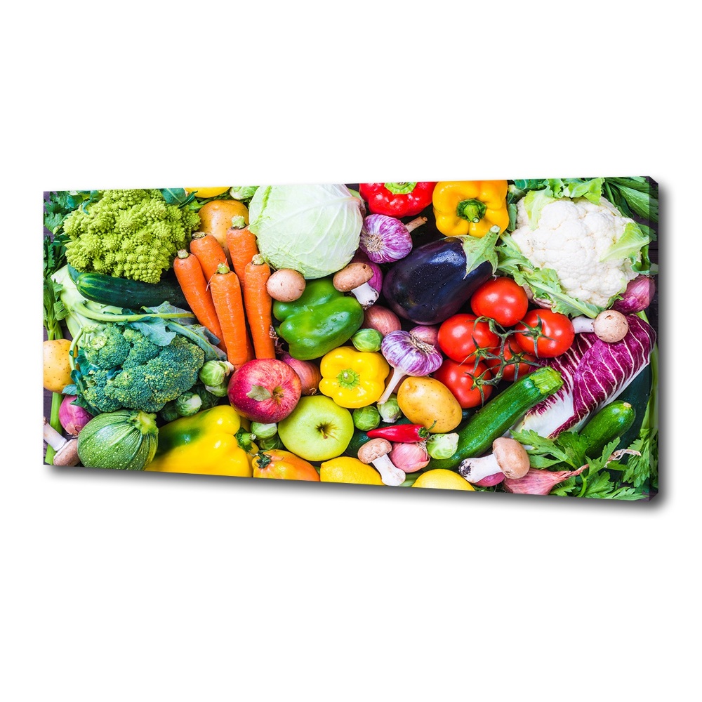 Tableau imprimé sur toile Légumes colorés