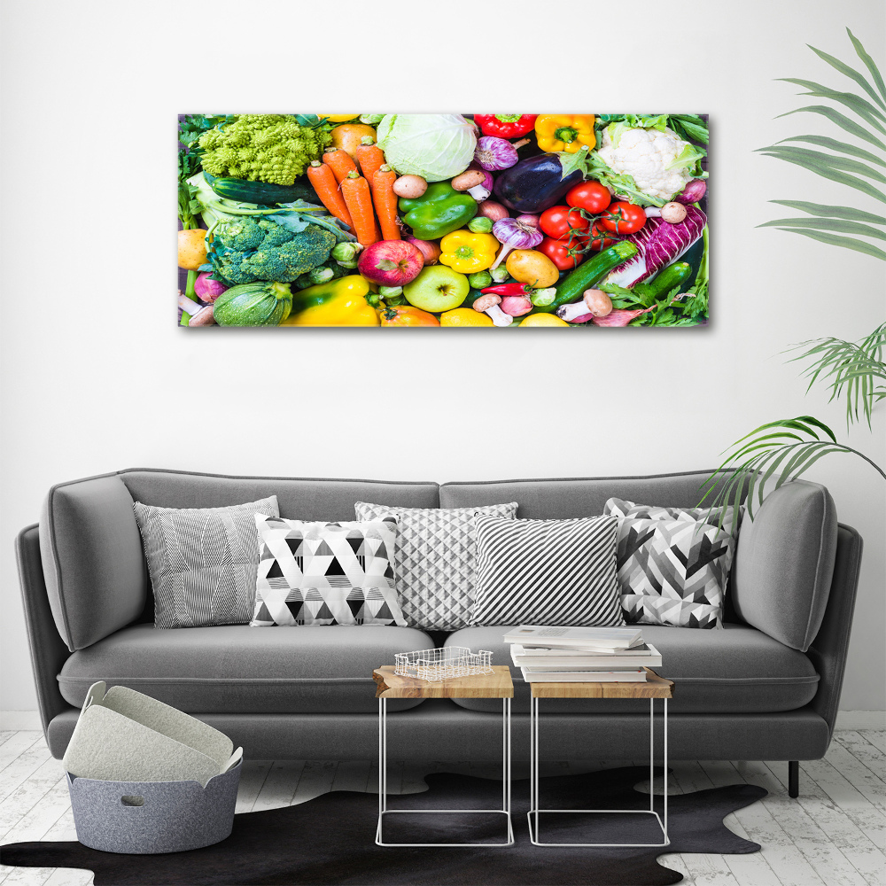 Tableau imprimé sur toile Légumes colorés