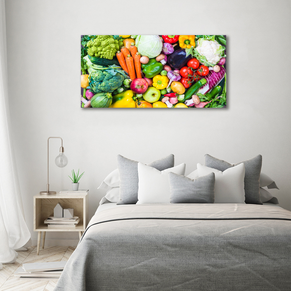 Tableau imprimé sur toile Légumes colorés