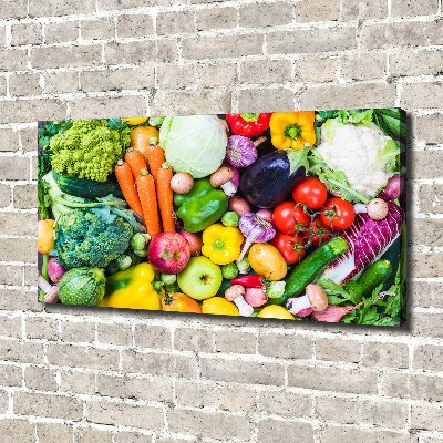 Tableau imprimé sur toile Légumes colorés