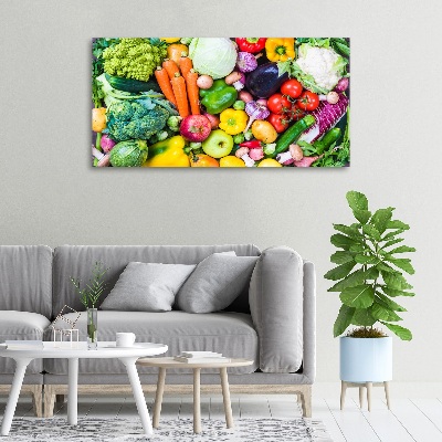 Tableau imprimé sur toile Légumes colorés