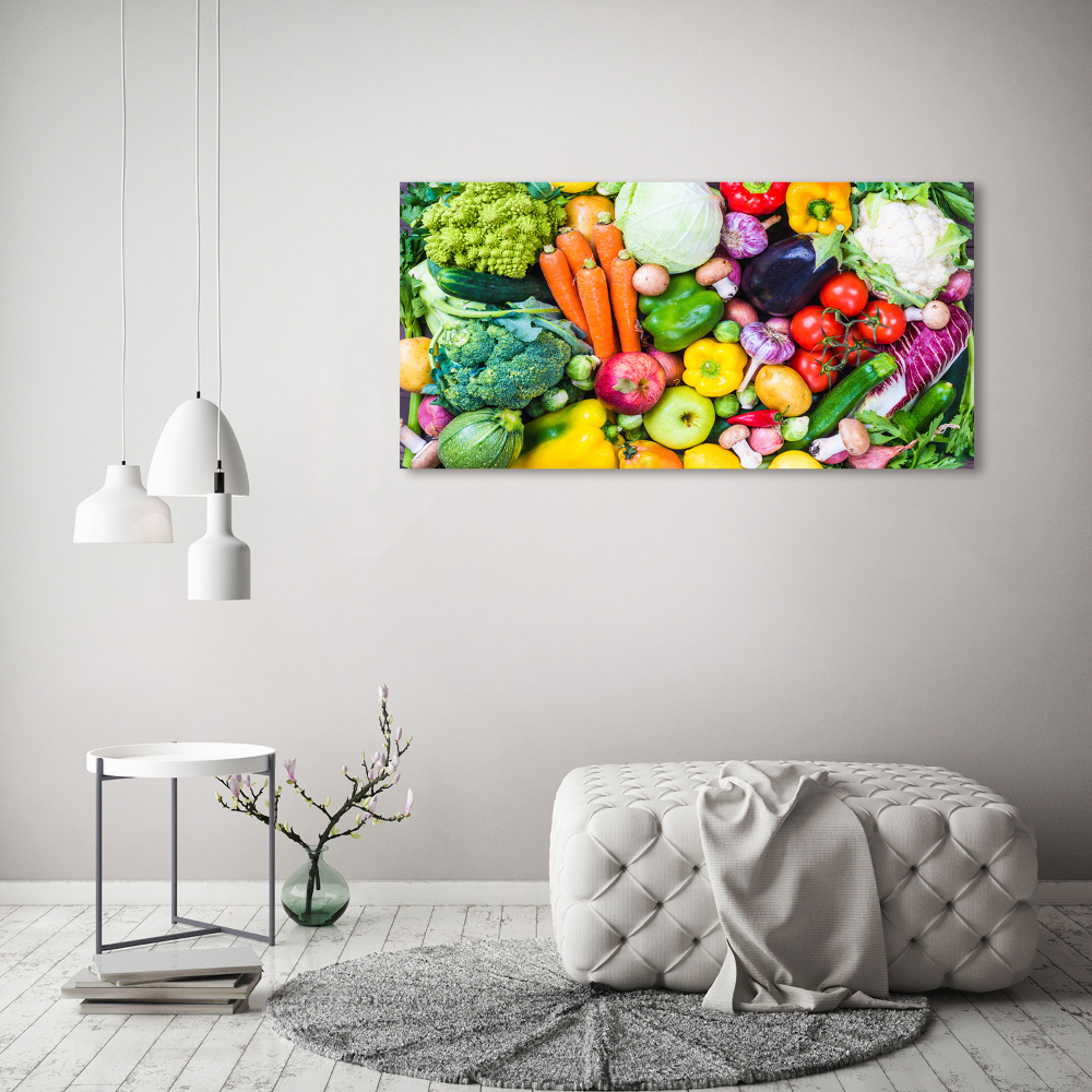 Tableau imprimé sur toile Légumes colorés