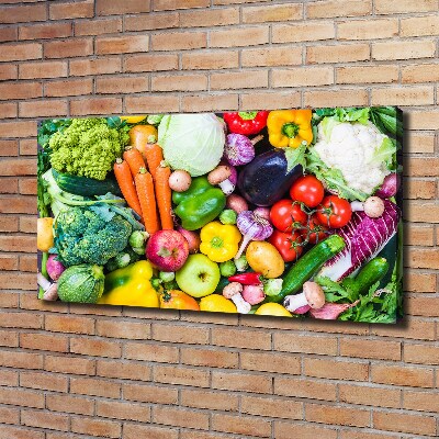 Tableau imprimé sur toile Légumes colorés