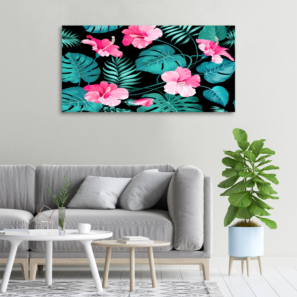 Tableau sur toile Fleurs exotiques