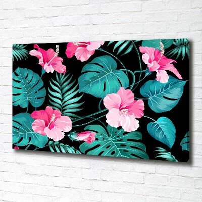 Tableau sur toile Fleurs exotiques