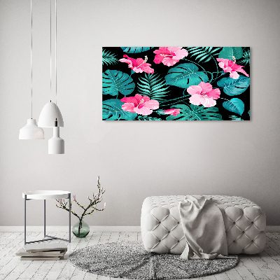 Tableau sur toile Fleurs exotiques