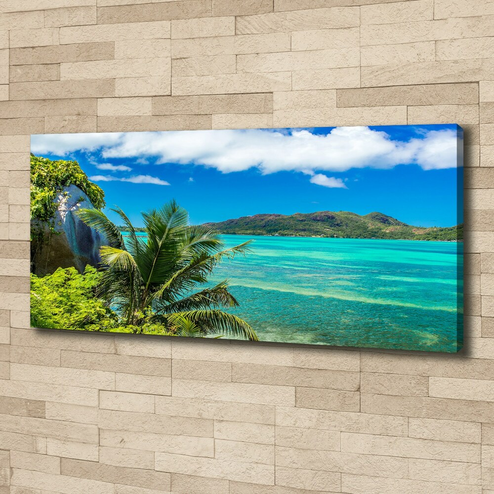 Tableau toile imprimée Côte des Seychelles