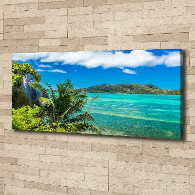 Tableau toile imprimée Côte des Seychelles