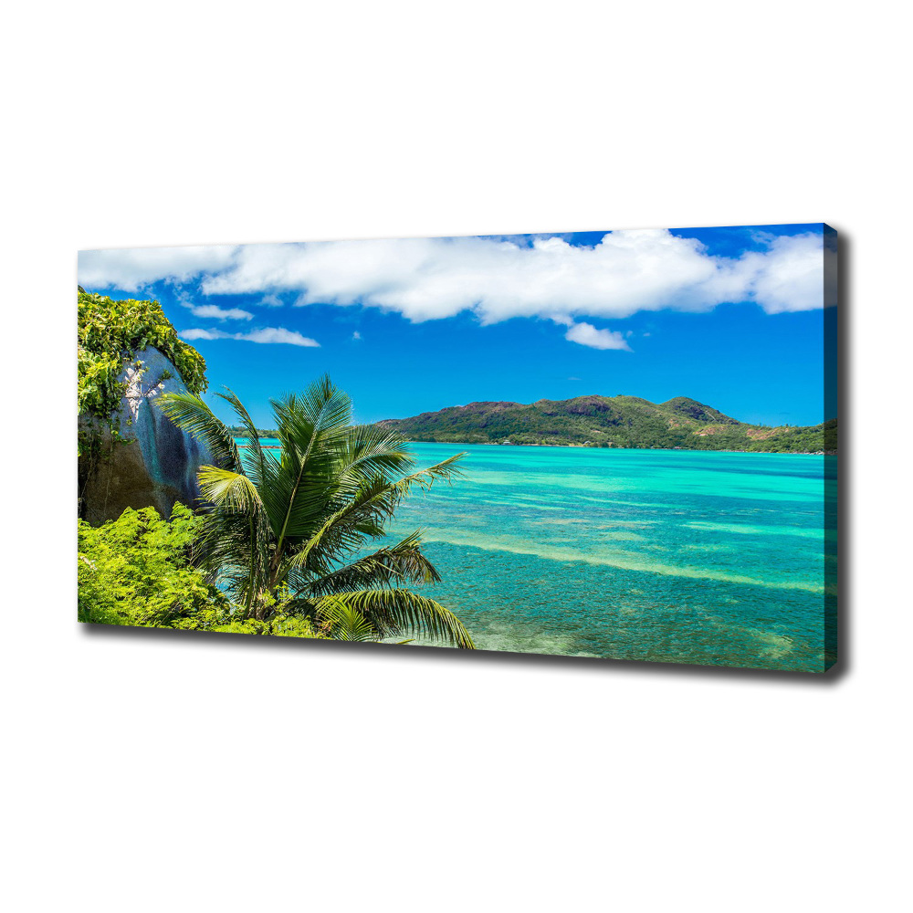 Tableau toile imprimée Côte des Seychelles