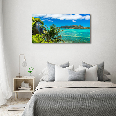 Tableau toile imprimée Côte des Seychelles