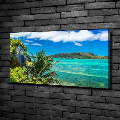 Tableau toile imprimée Côte des Seychelles