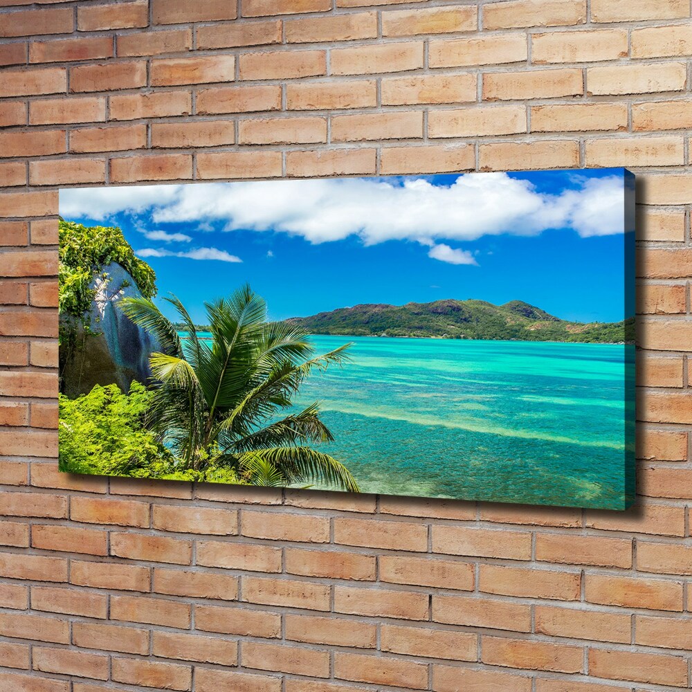 Tableau toile imprimée Côte des Seychelles