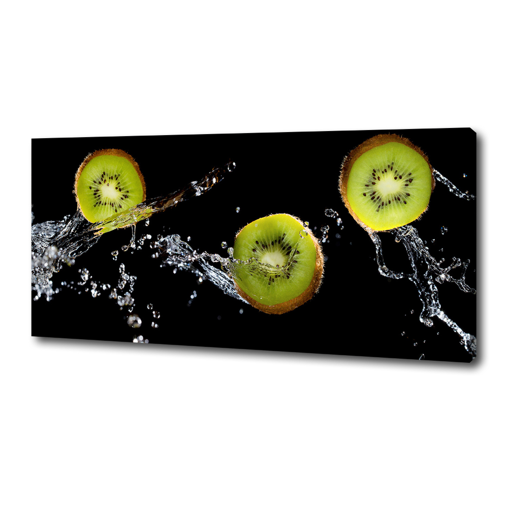 Tableau sur toile Kiwi et eau