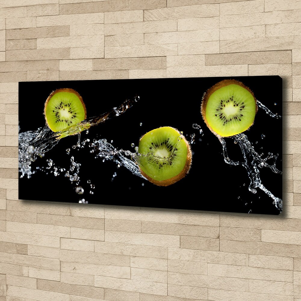 Tableau sur toile Kiwi et eau