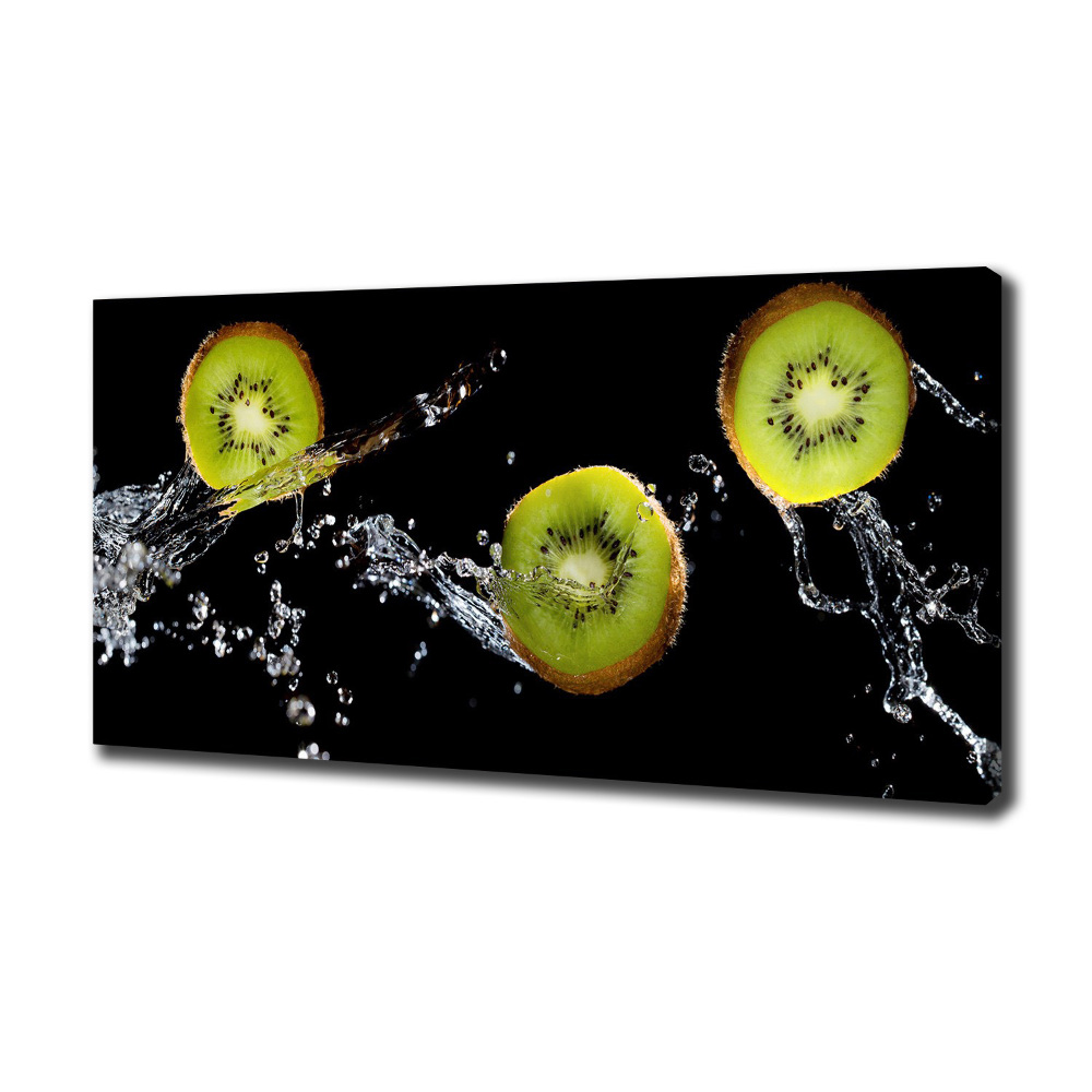 Tableau sur toile Kiwi et eau