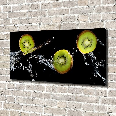 Tableau sur toile Kiwi et eau