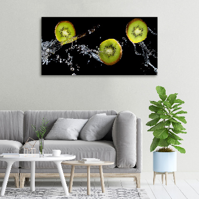 Tableau sur toile Kiwi et eau