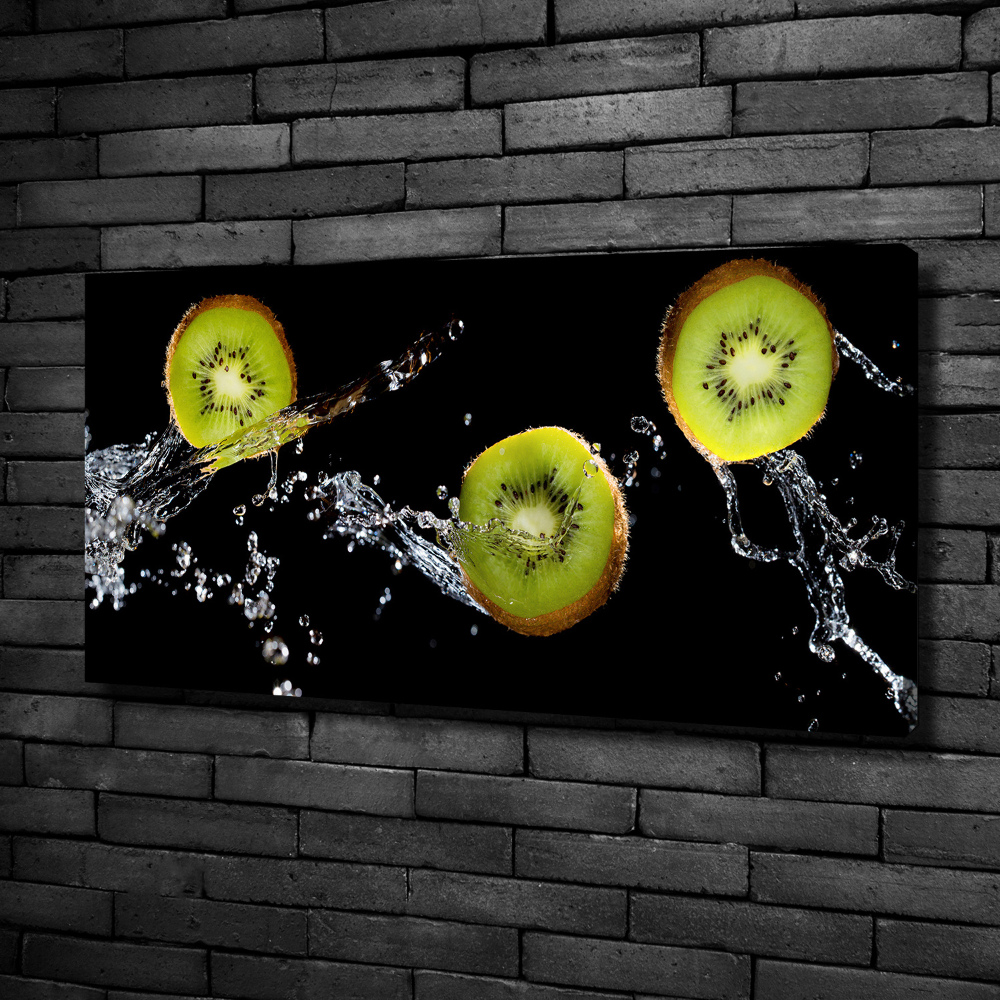 Tableau sur toile Kiwi et eau