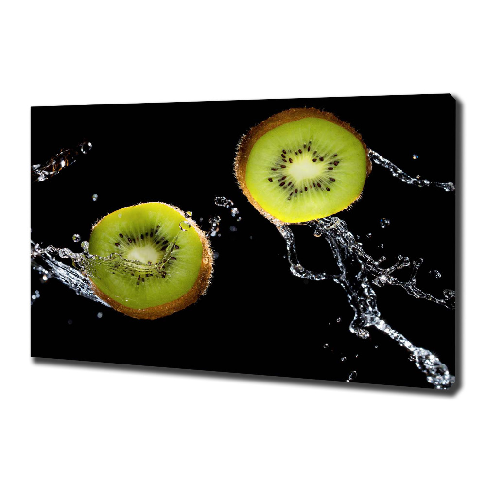 Tableau sur toile Kiwi et eau