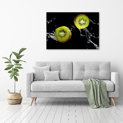 Tableau sur toile Kiwi et eau