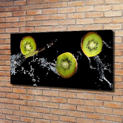 Tableau sur toile Kiwi et eau