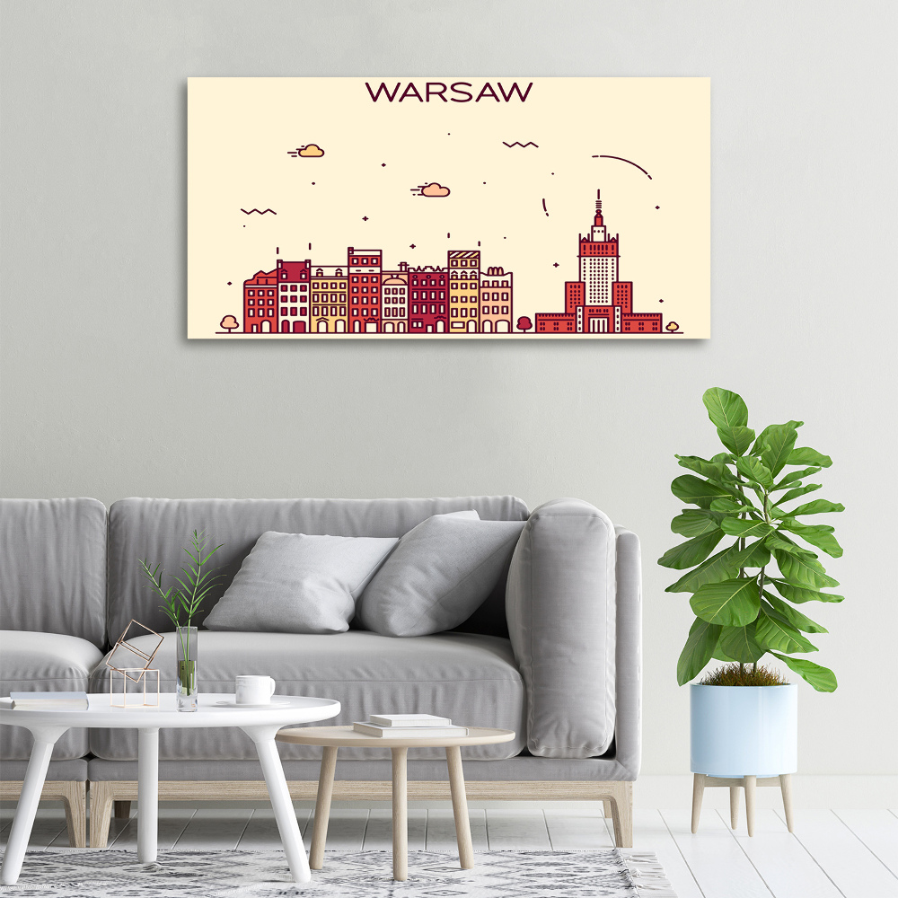 Tableau sur toile Varsovie Pologne