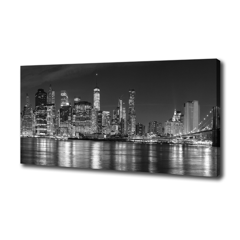 Tableau photo sur toile Manhattan de nuit