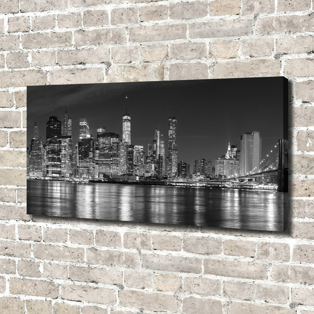 Tableau photo sur toile Manhattan de nuit