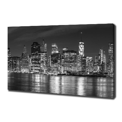 Tableau photo sur toile Manhattan de nuit