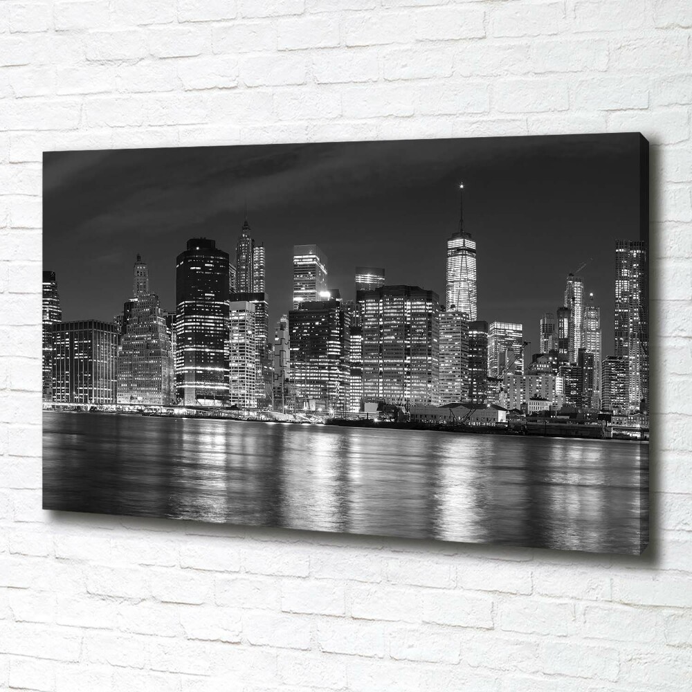 Tableau photo sur toile Manhattan de nuit