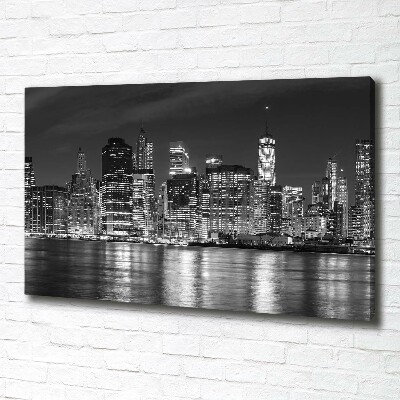 Tableau photo sur toile Manhattan de nuit