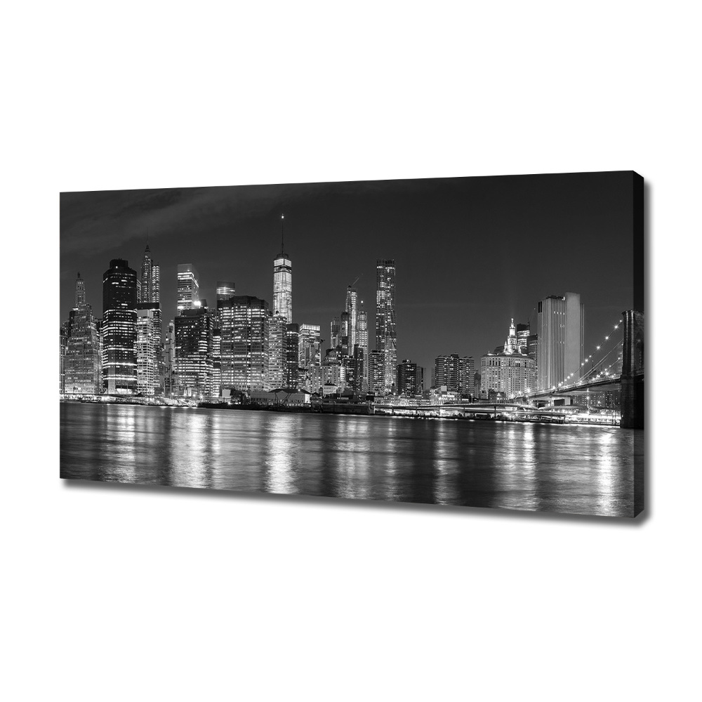 Tableau photo sur toile Manhattan de nuit