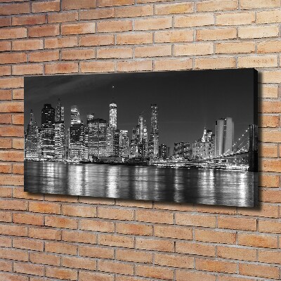 Tableau photo sur toile Manhattan de nuit