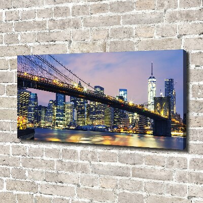 Tableau photo sur toile Pont de Brooklyn Manhattan