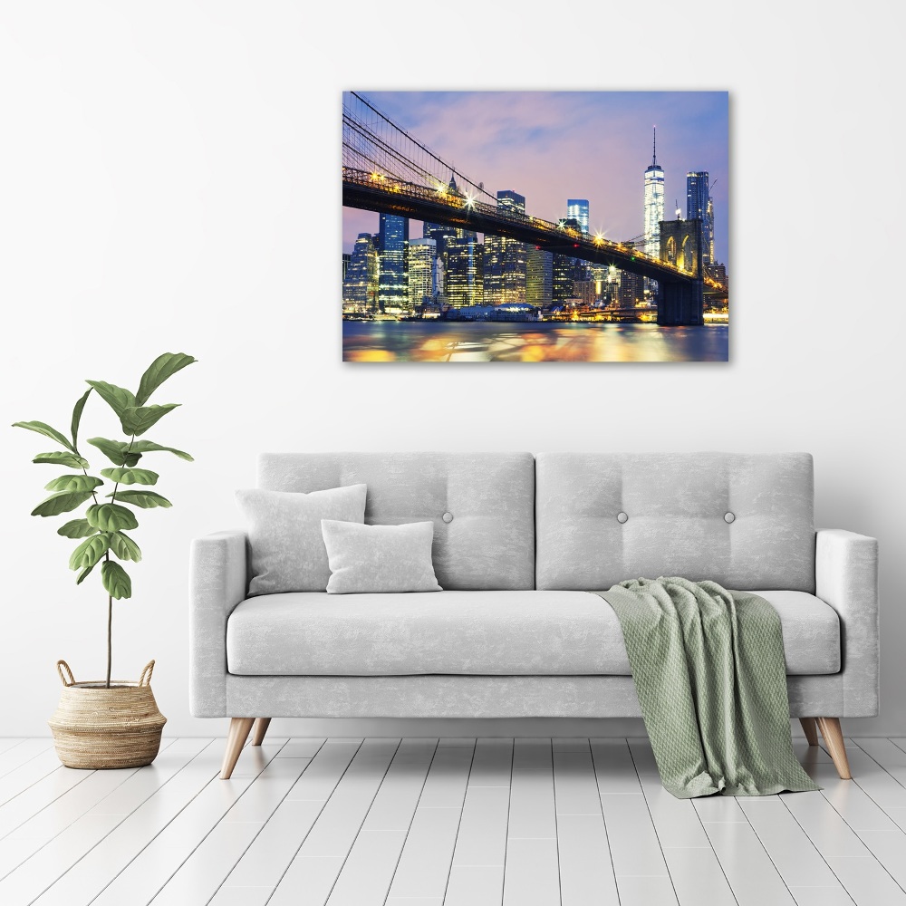 Tableau photo sur toile Pont de Brooklyn Manhattan