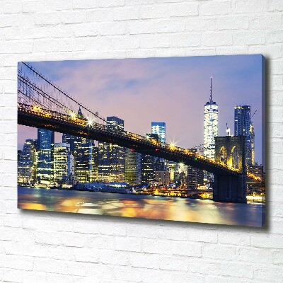 Tableau photo sur toile Pont de Brooklyn Manhattan