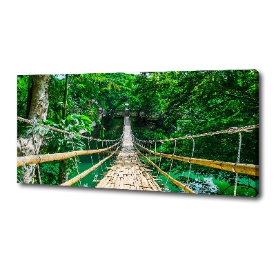 Tableau mural sur toile Pont de la forêt tropicale